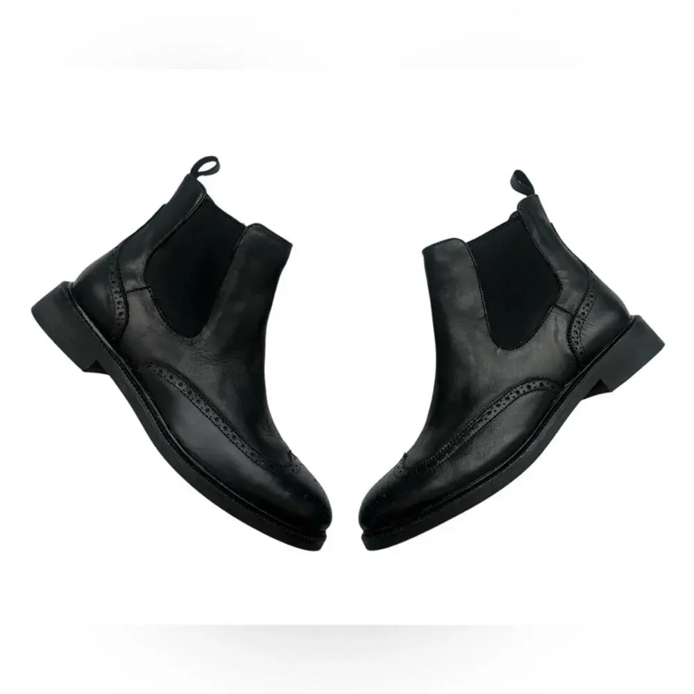 Jeffrey Campbell Edmone Leather Chelsea boots black 7.5 - Picture 6 of 13
